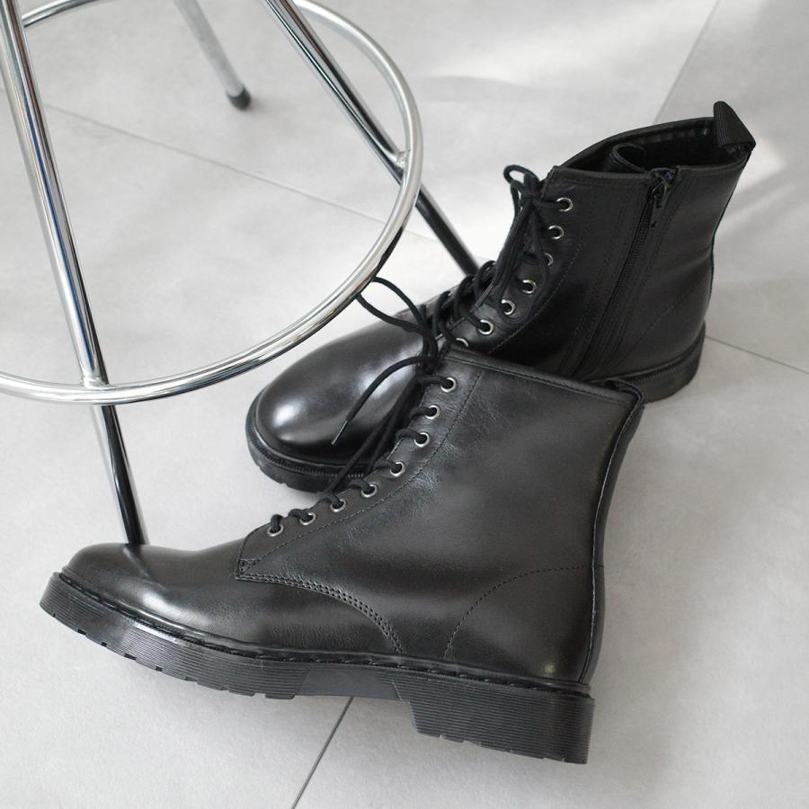 本革編上げショートブーツ23.5/24センチ ショートブーツ レディース ブーツ 本革 編み上げ おしゃれ