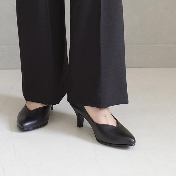 パンプス 本革 レディース 痛くない 歩きやすい 日本製 牛革 通勤 履き