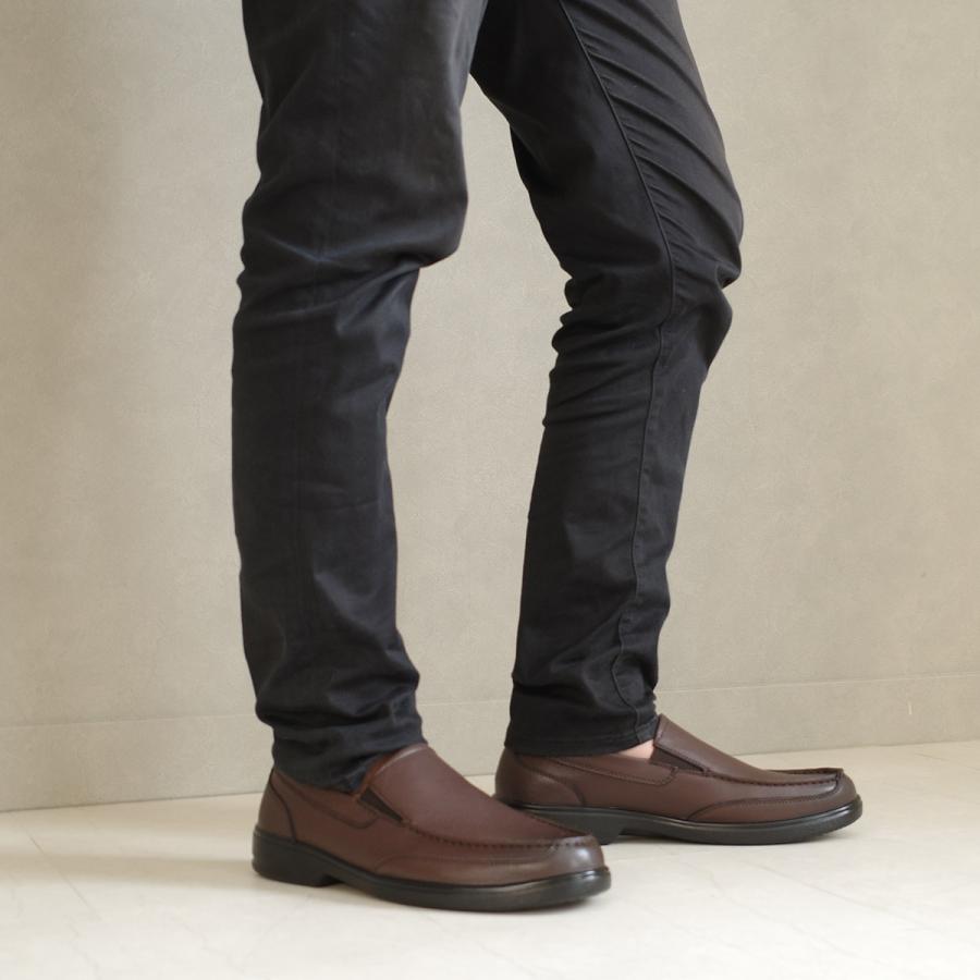 スリッポン メンズ ビジネスシューズ 本革 通勤 歩きやすい 履きやすい