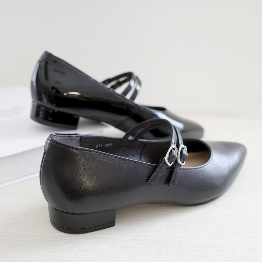 パンプス レディース 歩きやすい 本革 日本製 ローヒール 痛く