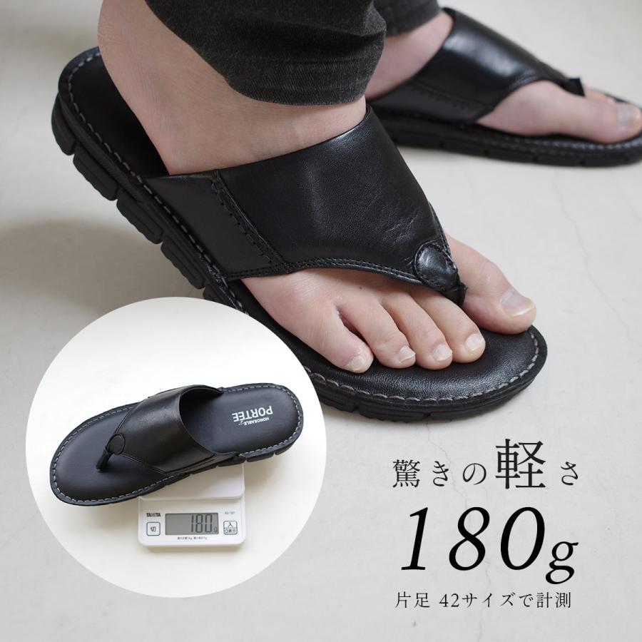 トングサンダル サンダル 本革 メンズ おしゃれ 痛くない 疲れない