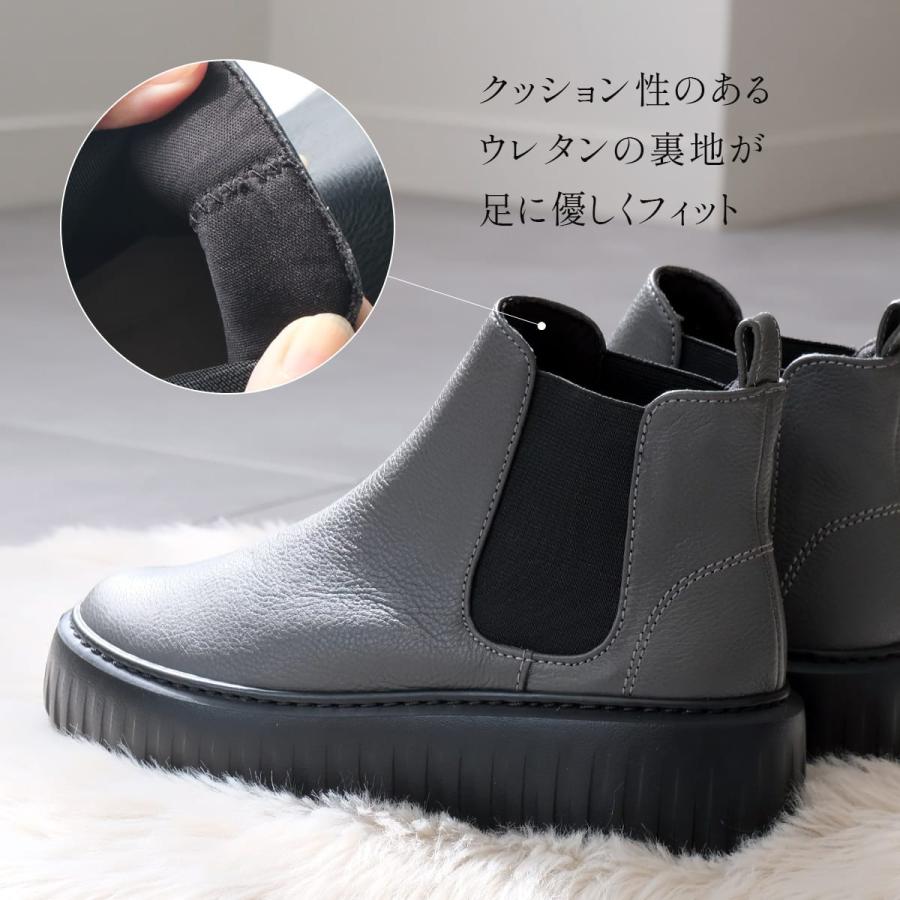 ショートブーツ 本革 レディース 日本製 歩きやすい 履きやすい