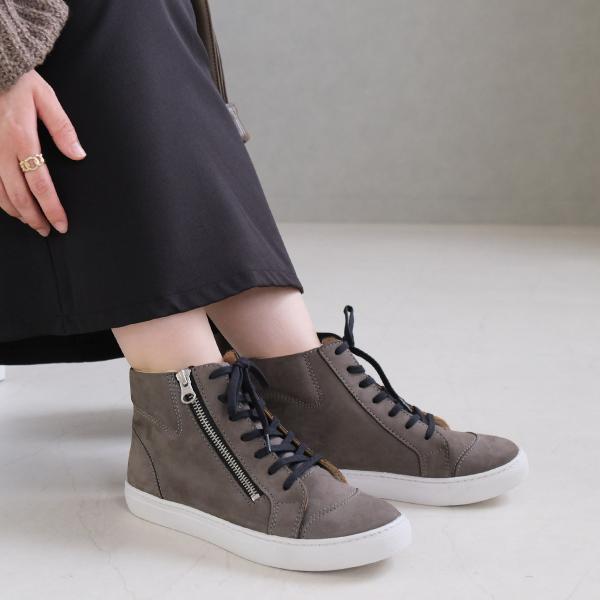 ショートブーツ スニーカー 本革 レディース 歩きやすい おしゃれ 牛革