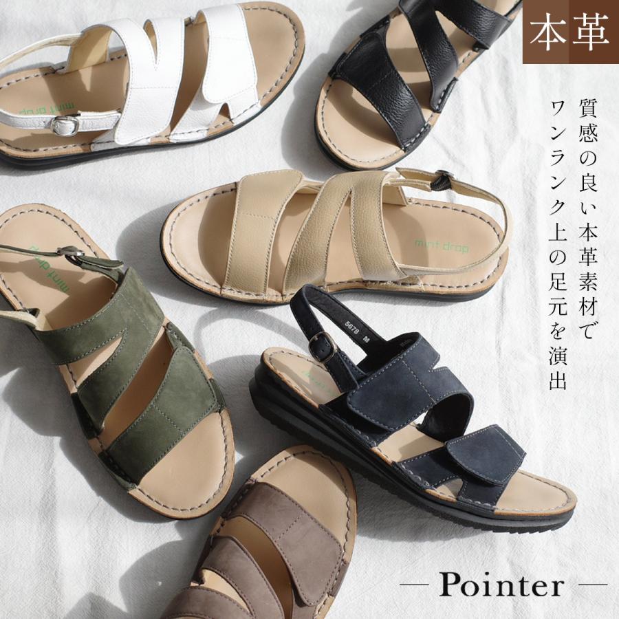 サンダル レディース 軽い ローヒール 本革 歩きやすい 軽量 痛くない