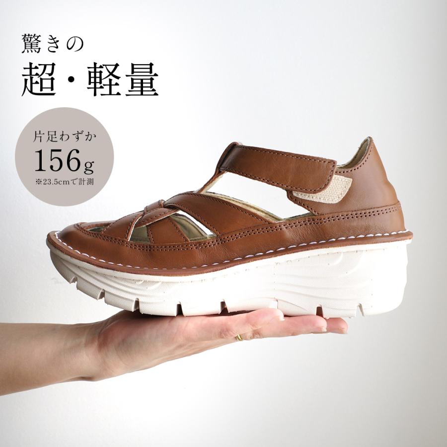 サンダル 本革 グルカサンダル レディース 痛くない 歩きやすい 4.5cm