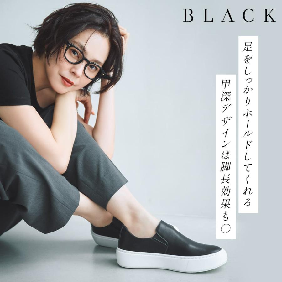 スリッポン 本革 レディース 日本製 歩きやすい 浅見れいなさん