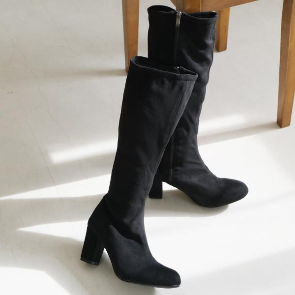 美品 ACYM ブラック ロングブーツ Sサイズ セール】 美シルエット ロングブーツ （ブーツ（ロング丈））｜ANY SIS