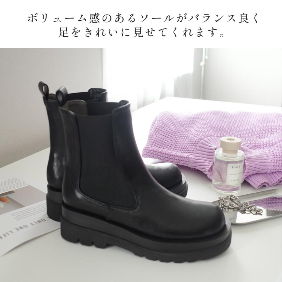 AmiAmi（アミアミ） ショートブーツ 厚底 レディース 厚底ブーツ 歩き