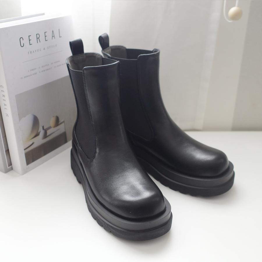 AmiAmi（アミアミ） ショートブーツ 厚底 レディース 厚底ブーツ 歩き