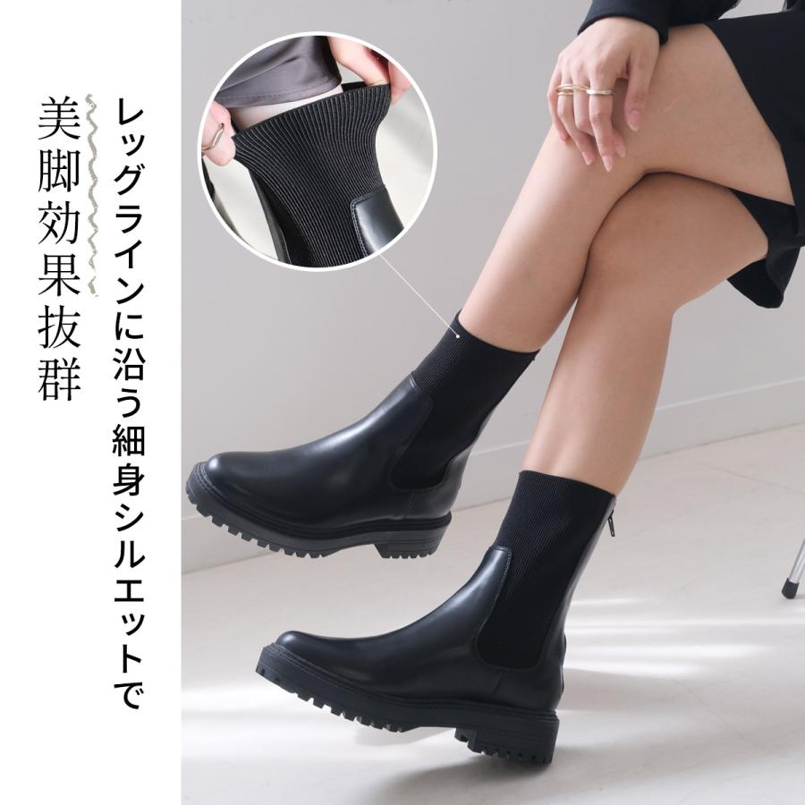 AmiAmi（アミアミ） ショートブーツ レディース 厚底 おしゃれ 歩き