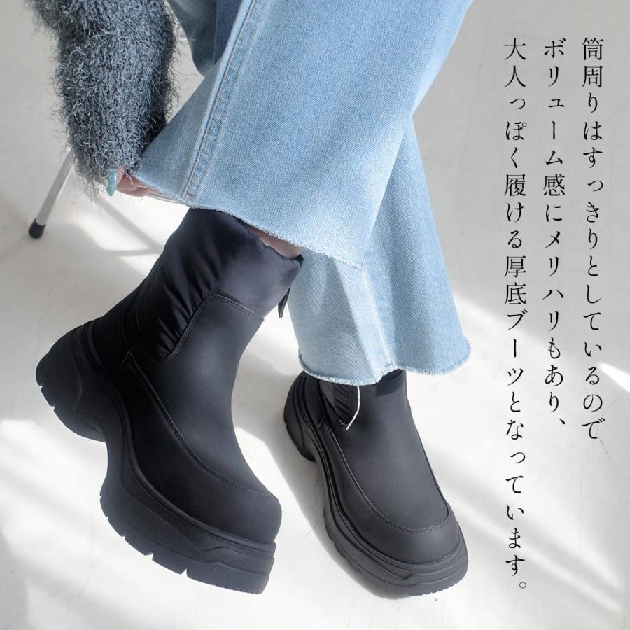 AmiAmi（アミアミ） スノーブーツ 厚底 レディース 裏起毛 ショート