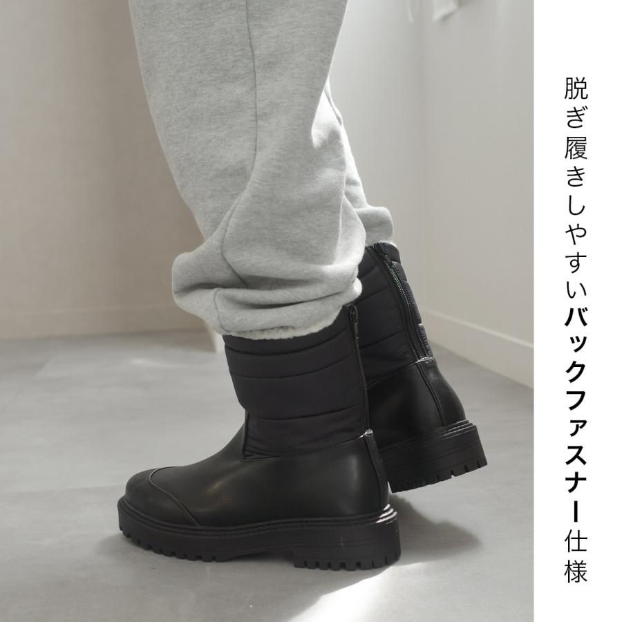 AmiAmi（アミアミ） スノーブーツ レディース 暖かい 防水 厚底 ボア