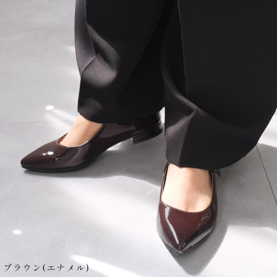 AmiAmi（アミアミ） パンプス レディース ローヒール 晴雨兼用 防水