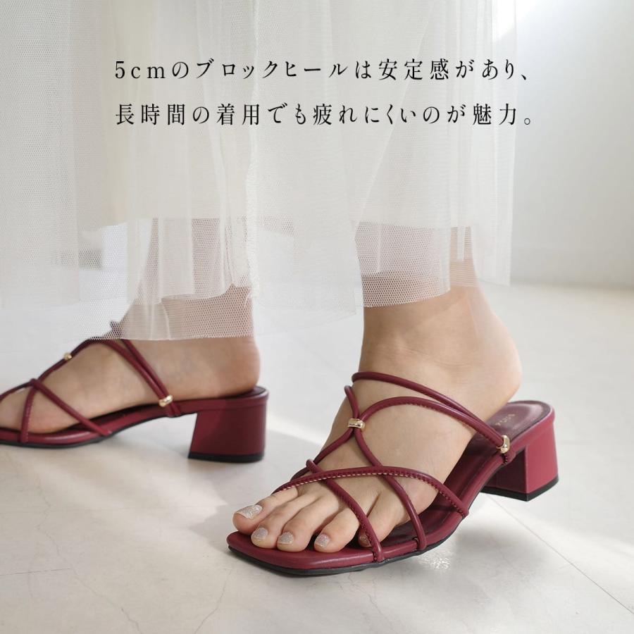 AmiAmi（アミアミ） ミュール サンダル レディース ローヒール 痛く