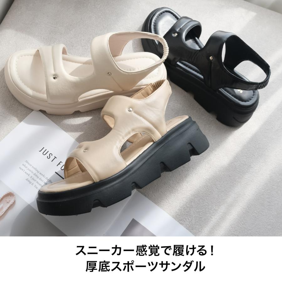 AmiAmi（アミアミ） サンダル 厚底 レディース スポーツサンダル 6cm