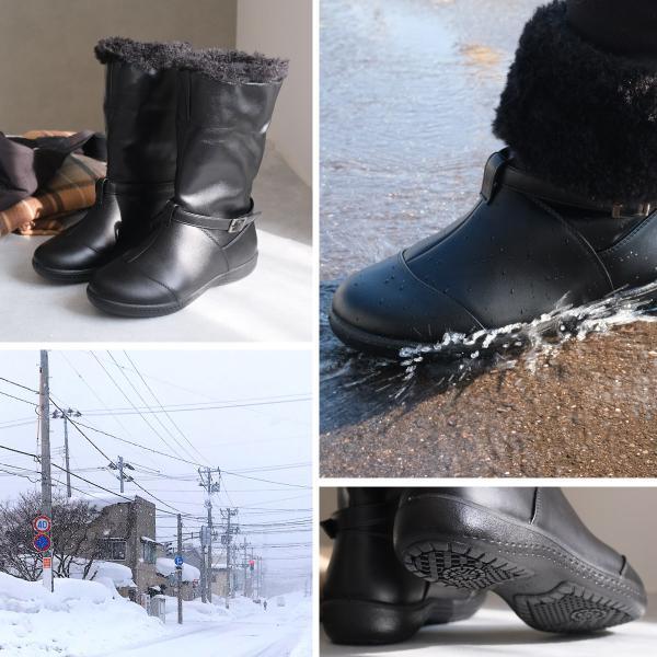 ショートブーツ レディース レインブーツ ブーツ 暖かい 防水 ボア