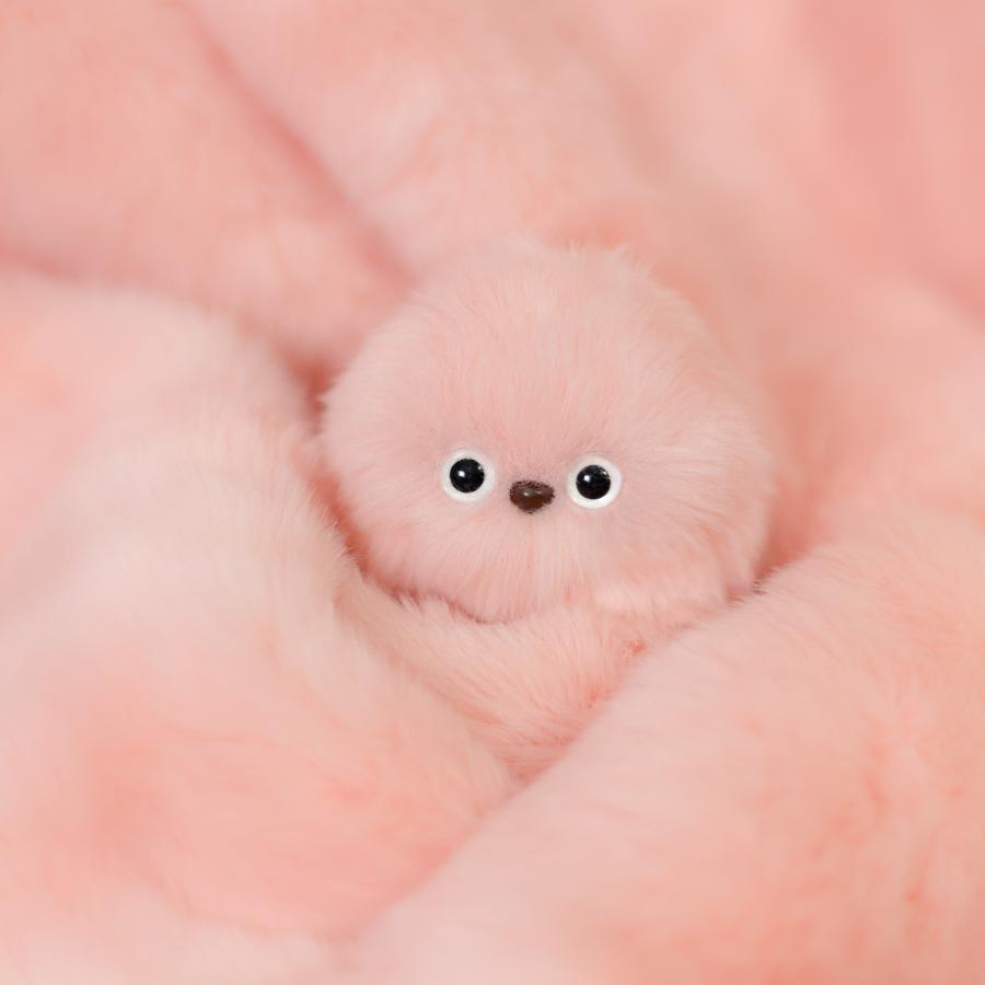mirumi Pink ちら見するチャームロボット「みるみ」ピンク