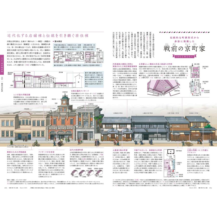 『建築知識 2023年 3月号　日本の家と街並み　明治・大正・昭和』（エクスナレッジ）｜edion-tsutayakaden｜02