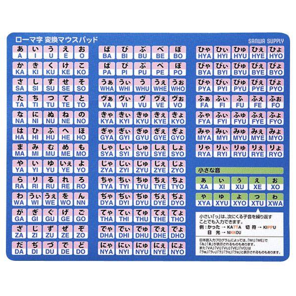 サンワサプライ ローマ字変換マウスパッド ブルー Mpd Op17rl8bl Mpdop17rl8bl エディオンpaypayモール店 通販 Paypayモール