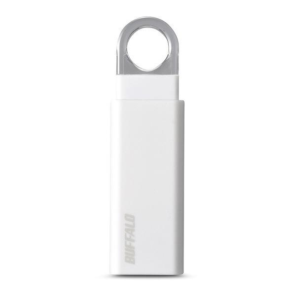 BUFFALO USB3．1(Gen1)/USB3．0対応 ノック式USBメモリー(16GB) ホワイト RUF3-KS16GA-WH
