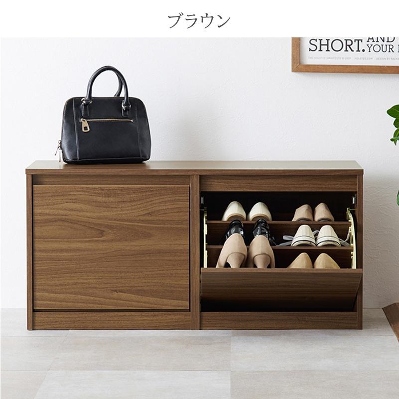 ハンドメイド　シューズベンチ　ブラウン　玄関ベンチ 玄関ベンチ シューズラック シューズベンチ 玄関収納 ベンチ ベンチ