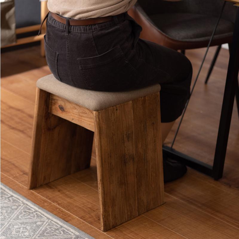 IDEE　木製ハイスツール 美品、ヴィンテージ物 スツール 木製 おしゃれ 北欧 椅子 木製スツール 古材 パイン材