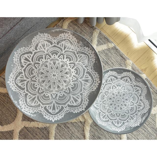 サイドテーブル トレーテーブル セット 丸テーブル ミニテーブル 小物