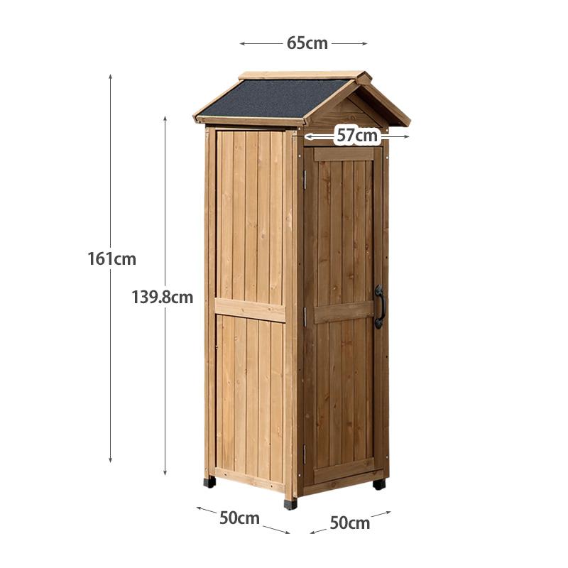 収納庫 木製 屋外 小型薄型 野外 三角屋根 納屋 小屋 物置 倉庫 アメリカン カントリー 小窓付き レトロ ヴィンテージ 幅57.5 奥行65 高さ161