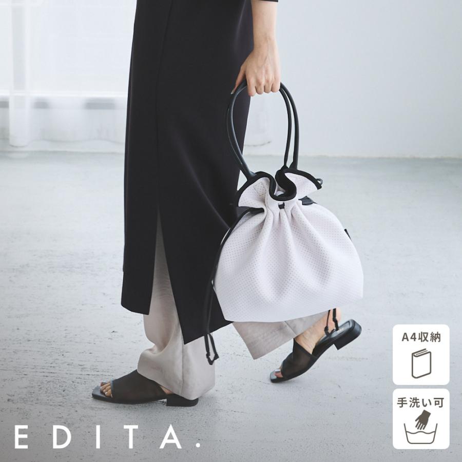 トートバッグ ショルダーバッグ マザーバッグ ママバッグ 巾着 大容量 大きめ 2way 肩掛け 斜め掛け Edita エディータ ショルダートート ネオプレン Edt 011 Edt 011 A Edita 通販 Yahoo ショッピング