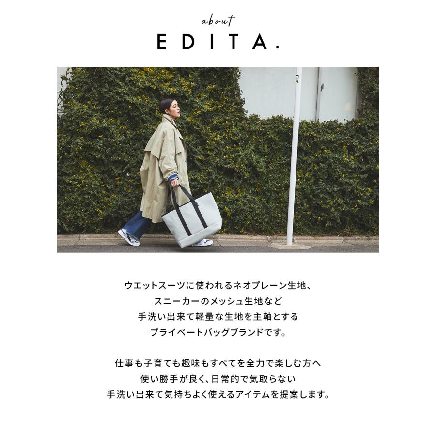 巾着バッグ edita エディータ バッグ ショルダーバッグ 2way トートバッグ ネオプレン 巾着バック マザーバッグ[edt-011]｜edita｜26