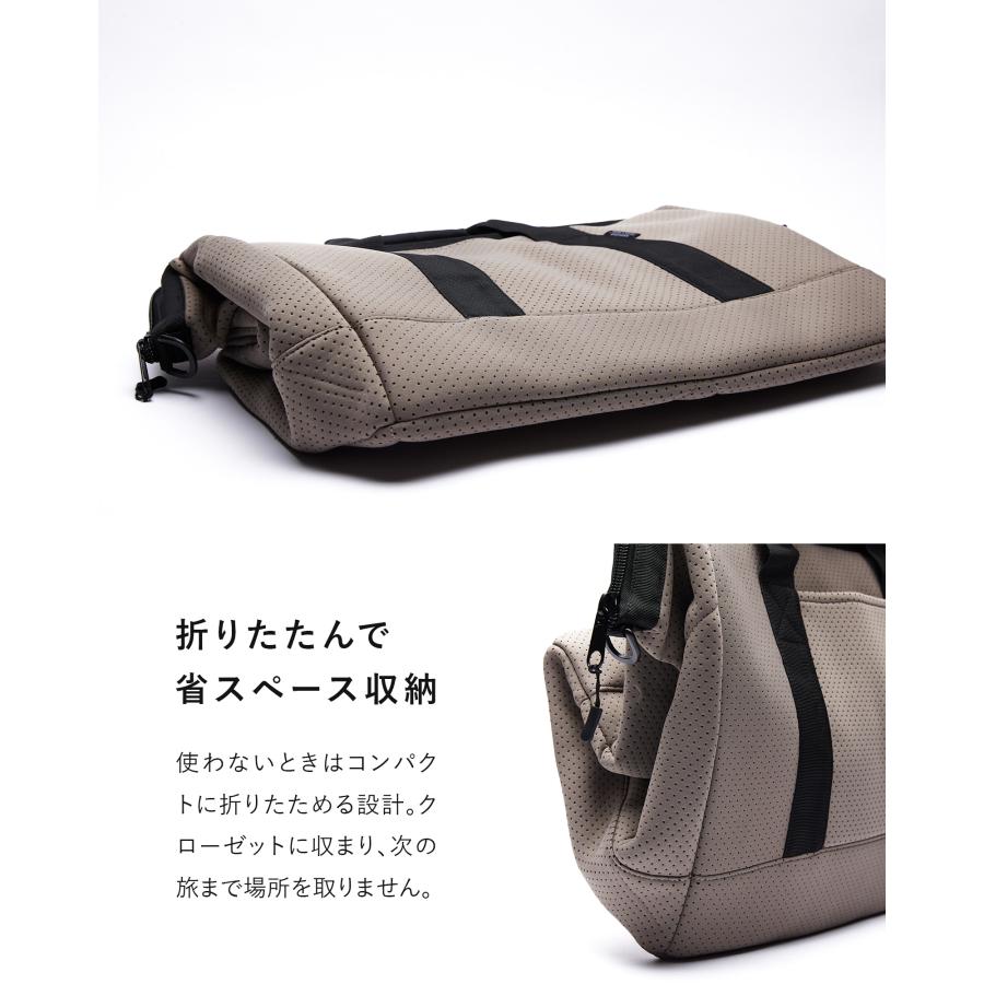 【エディータ 】ボストンバッグ L チャコール ,キルティングボストンバッグ EDITA.（エディータ） ボストンバッグ ネオプレンボストンバッグ M