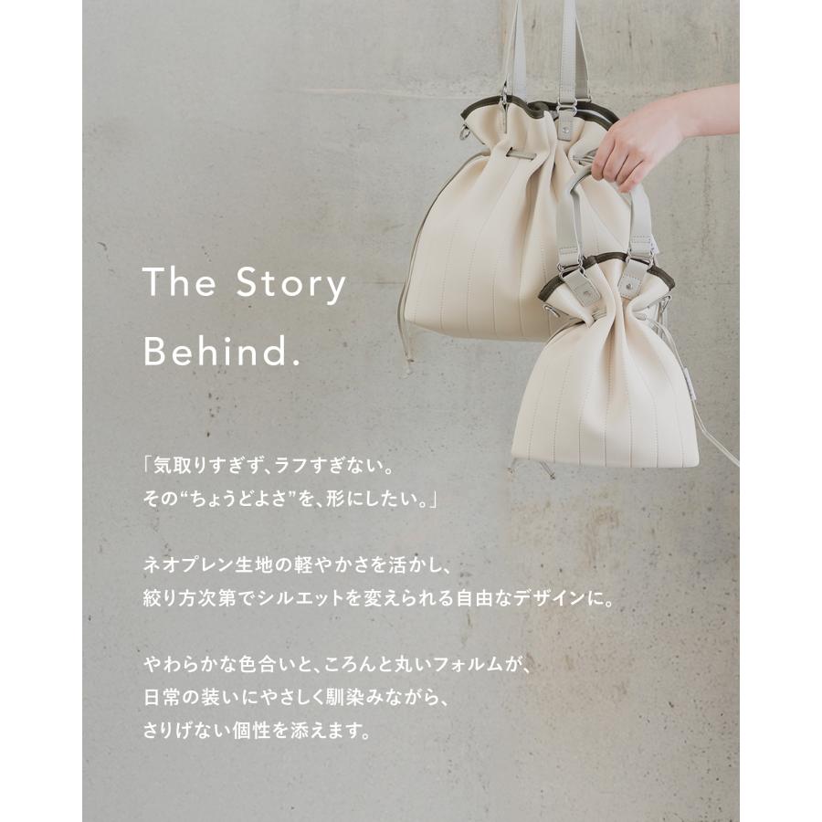 EDITA.（エディータ） 巾着バッグ A4対応 洗える 軽い 大容量 2way