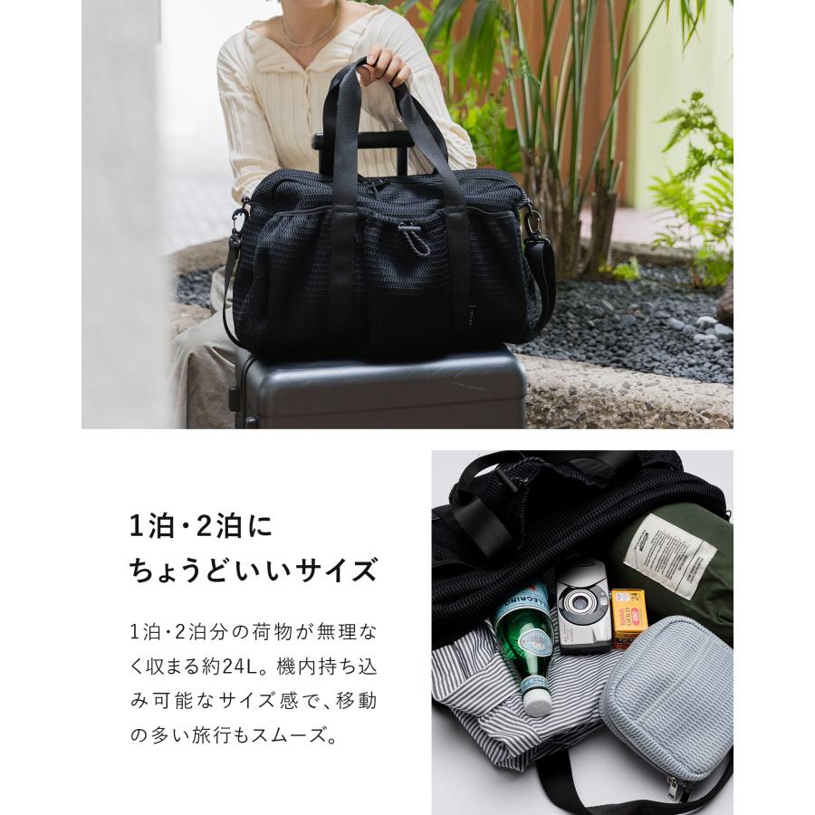 EDITA. エディータ　コンパクトボストン（ブラック） EDITA.（エディータ） ボストンバッグ ネオプレンボストンバッグ 旅行