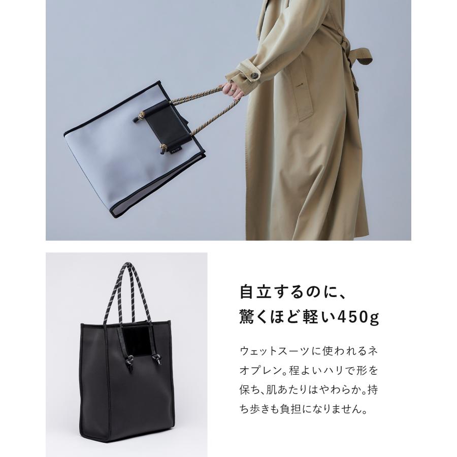 トートバッグ etade バッグ Aeta DEER DOUBLE FACED TOTE L BLACK
