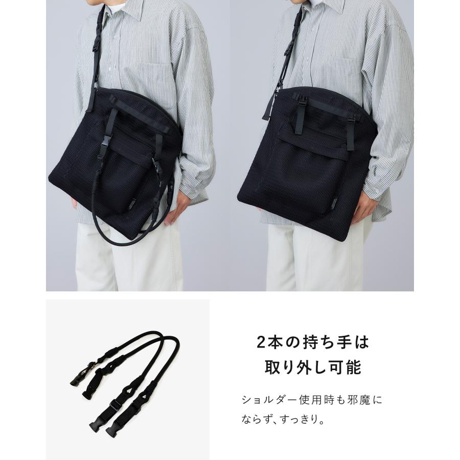 EDITA.（エディータ） 防水 洗濯機で洗える フラットトートバッグ 2WAY