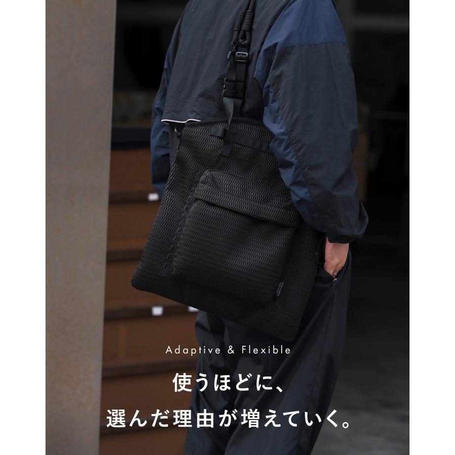 EDITA.（エディータ） 防水 洗濯機で洗える フラットトートバッグ 2WAY
