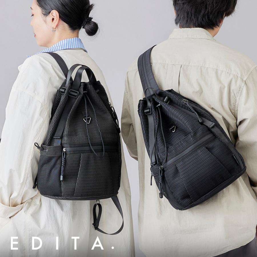 新品 EDITA エディータ 洗濯機で洗える 3way バッグ リュックトート EDITA.（エディータ） 防水 洗濯機で洗える 3way バッグ リュック