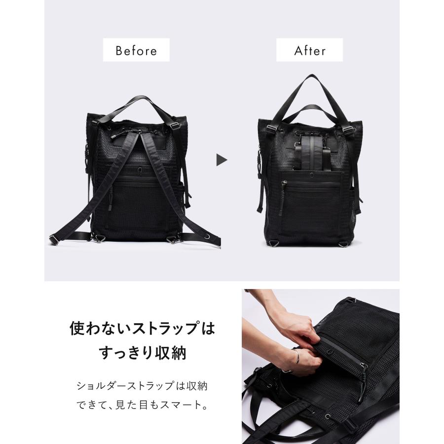 EDITA.（エディータ） 防水 洗濯機で洗える 3way バッグ リュック