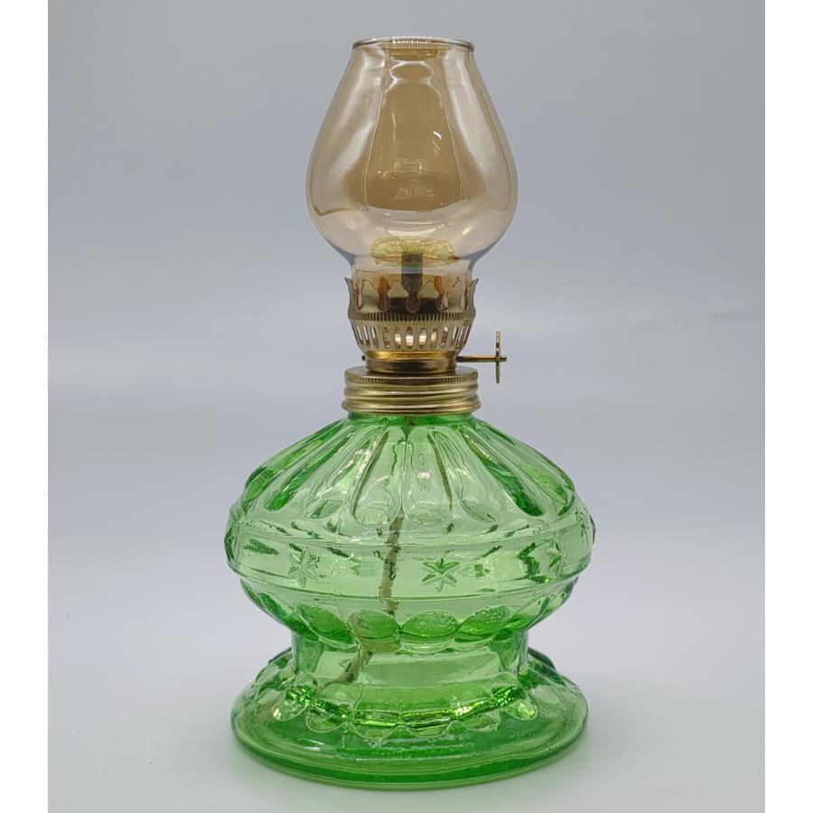 【本物】青荷温泉の灯油ランプ　予備のホヤ２個、替芯、吊り金具のオマケ付　北一硝子 本物】青荷温泉の灯油ランプ 予備のホヤ2個、替芯、吊り金具