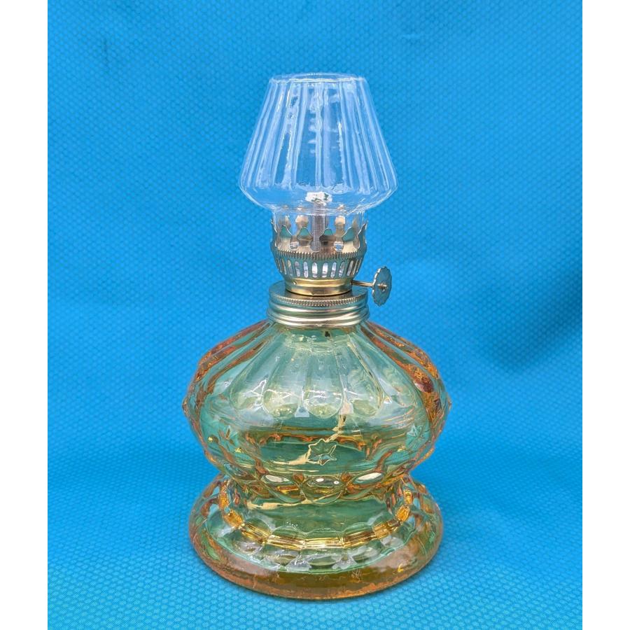 棒芯アンバー壺 クリアー ギアホヤ ランプ S39330 灯油ランプ : 江戸川