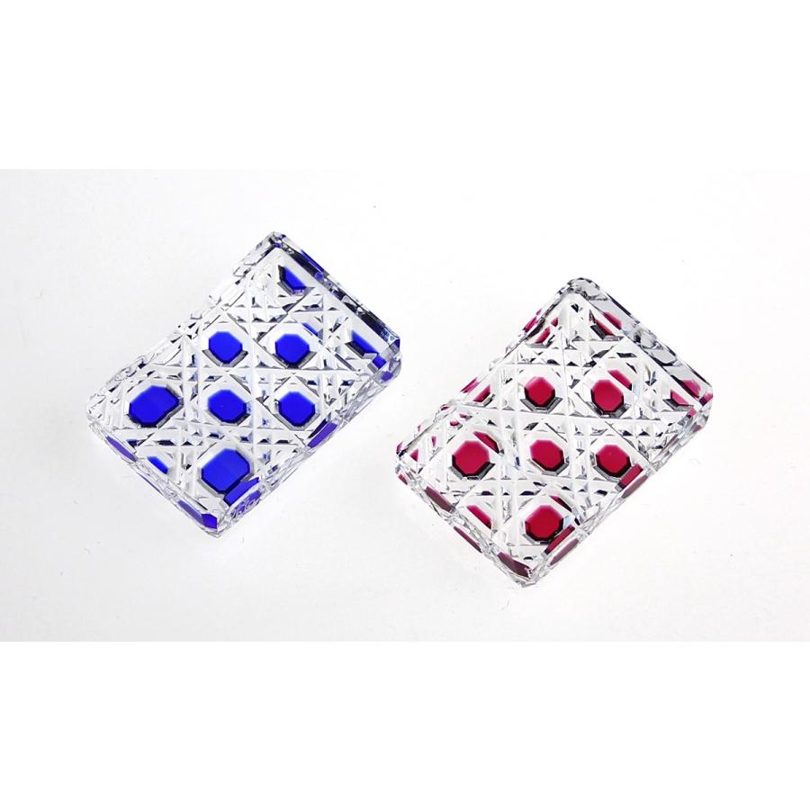美品☆江戸切子 瀧澤利夫 小鉢 猪口 2客（切子、江戸切子、薩摩切子） 美品☆江戸切子 瀧澤利夫 小鉢 猪口 2客（切子、江戸切子、薩摩