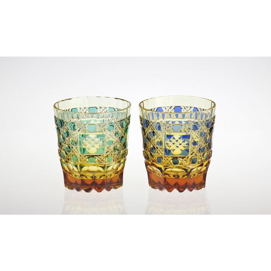 江戸切子 瀧澤利夫 八角籠目紋 伝統工芸士