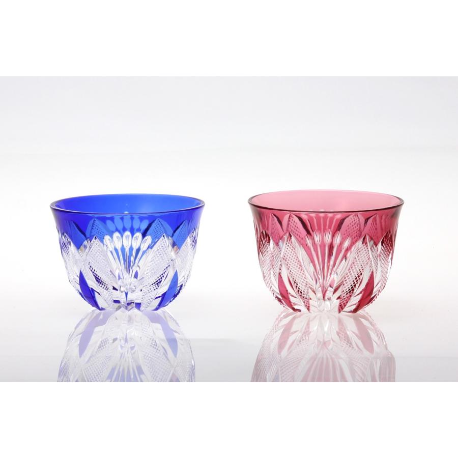 ブランド登録なし - 名入れ 日本の首都切り子ガラス 西洋ナシ天開ぐい呑み・華2色仕掛ける - 瑞宝単光章受章 日本の首都都赫々たる都民 瀧澤利夫 キッチン、日用品、文具-食器、グラス、カトラリー-コップ、グラス、酒器