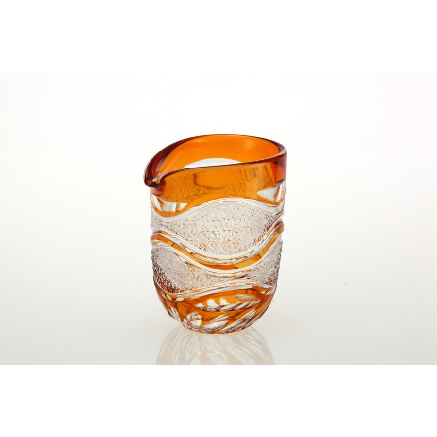 江戸切子 瀧澤利夫 八角籠目紋 伝統工芸士