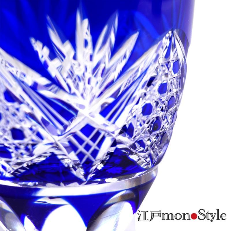 薩摩切子 猪口 八角 籠目文 青　酒器　ぐい呑み　グラス 薩摩切子 猪口 八角 籠目文 青 酒器 ぐい呑み グラス 薩摩切子 猪口・