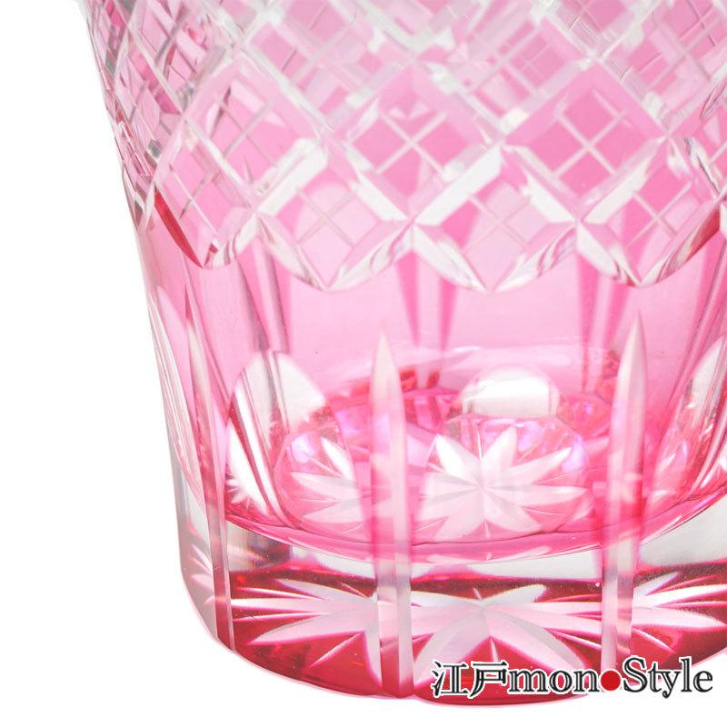 赤と青の江戸切子グラスセット 楽天市場】江戸切子 オールドグラス ペア 赤・瑠璃 【硝子工房 彩鳳