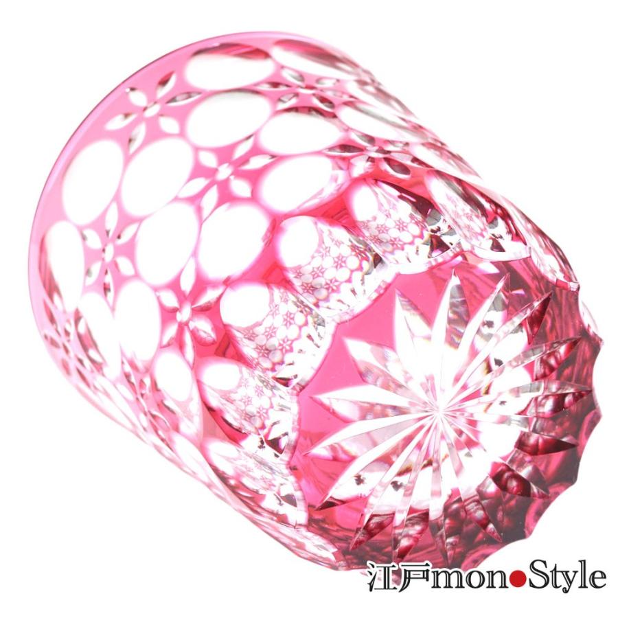 江戸切子 クリスタル グラス 万華鏡 木箱入り 金赤 瑠璃 2色から