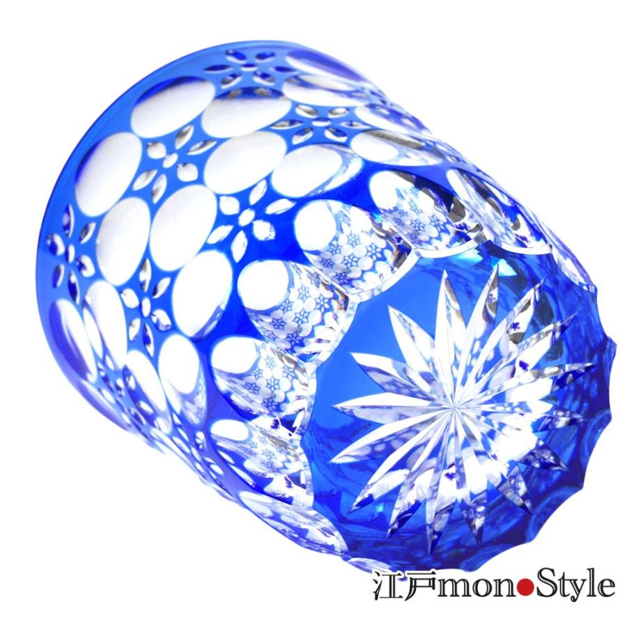 江戸切子 クリスタル グラス 万華鏡 木箱入り 金赤 瑠璃 ２色から選べる_6