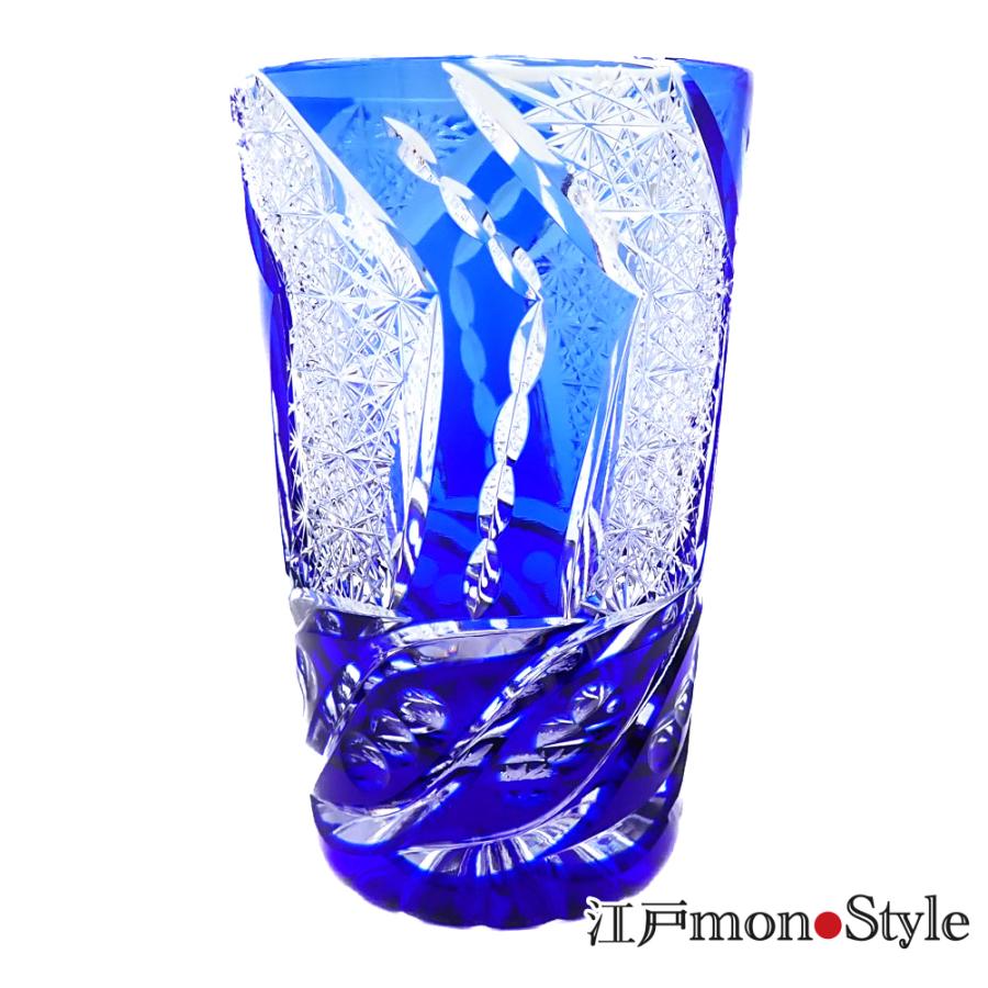 江戸切子 クリスタル タンブラー グラス kaleido scope 万華鏡