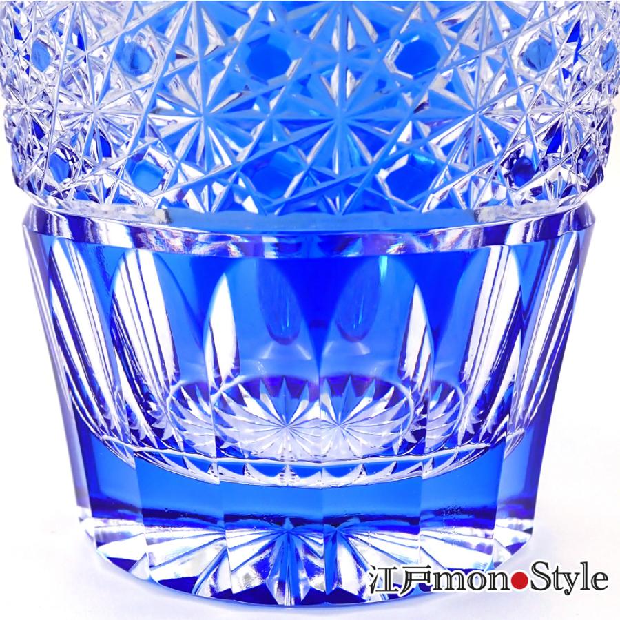 江戸切子 クリスタル ジョッキ ビール グラス フラワー ブーケ 金赤